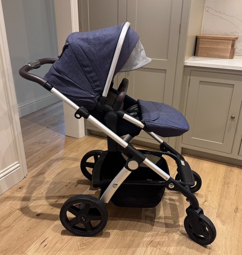 Silver cross wave indigo pram - silver,