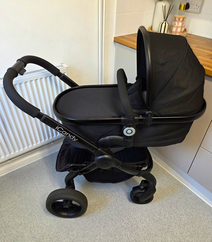 Icandy black pram pushchair - icandy, pram/pushchair